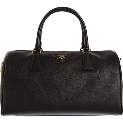 prada bauletto handbag black|prada bauletto leather handbag.